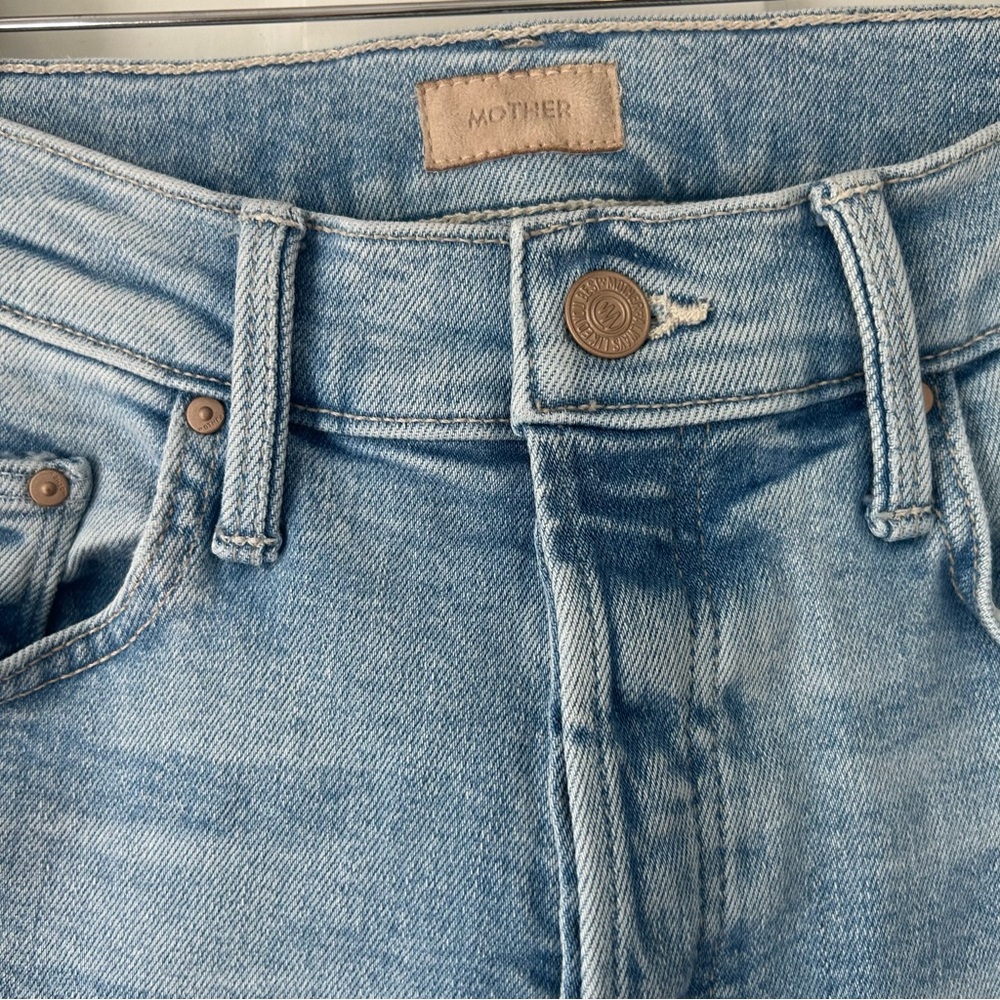 MOTHER The Tomcat Flood High Waist Ankle Straight Leg Jeans - Picture 7 of 8